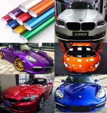 Metallic Candy Glossy Vinyl For Car Wrap Sticker Color Change Film Air Release