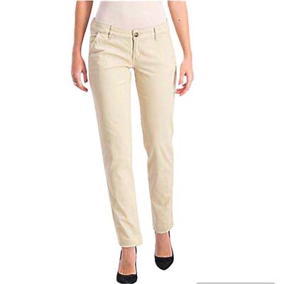 Hollister khaki pants womens size 1R W25 L31 chino fly front school uniform 