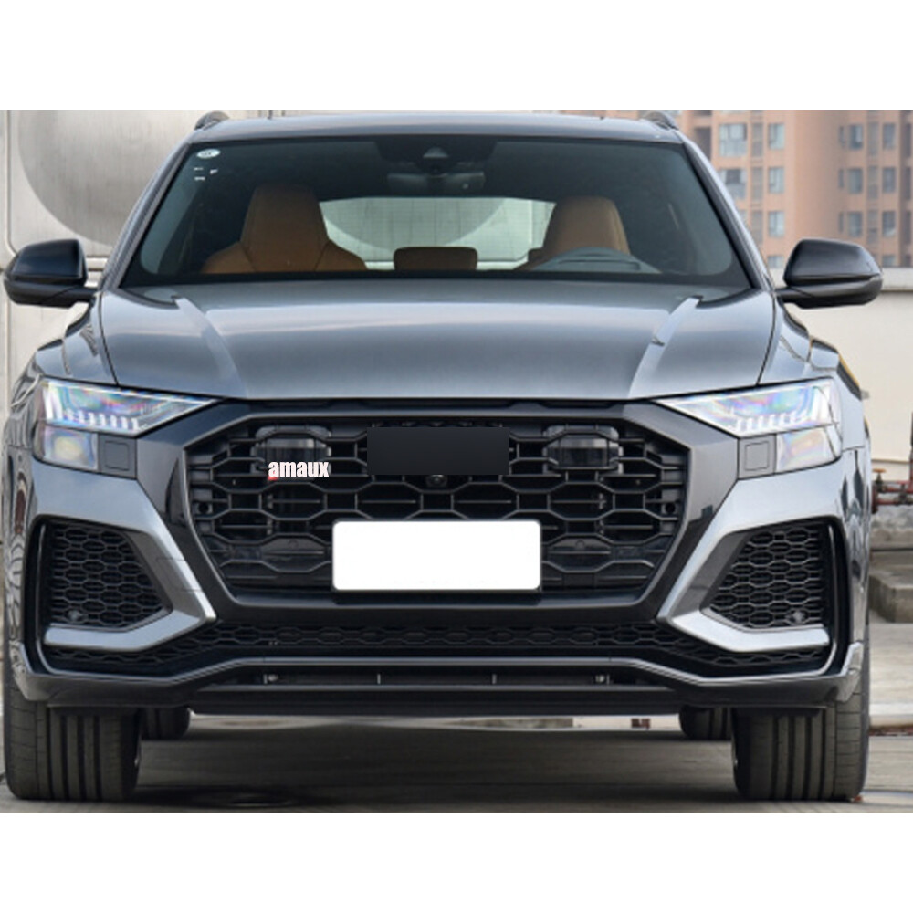 For Audi Q8 Front bumper Grille Upper Mesh Grill RSQ8 Style W