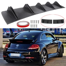 31" Rear Diffuser Bumper 5 Wing Fins Spoiler Lip Splitter For Volkswagen Beetle