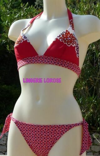 Bikini Rasurel 2 Pièces Rouge – Taille 85C / Slip T2 – Dégriffé