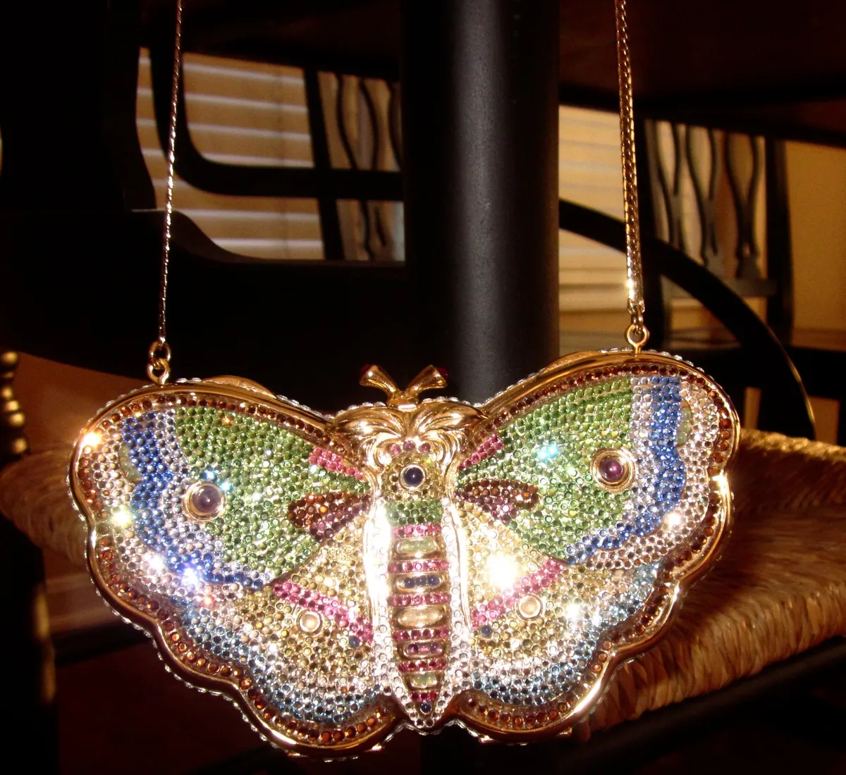 JUDITH LEIBER SWAROVSKI Crystal Exquisite Gem Butterfly Bag Minaudiere  Clutch $2,879.99 - PicClick