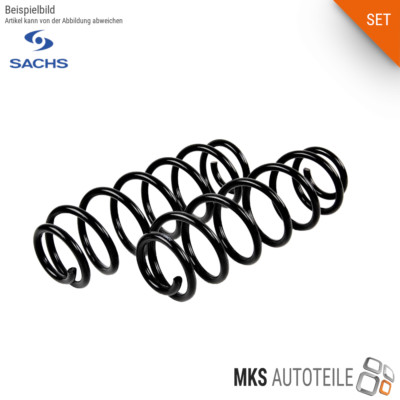 2 x SACHS FAHRWERKSFEDER SPIRALFEDER SET VORNE VW SKODA 3858913