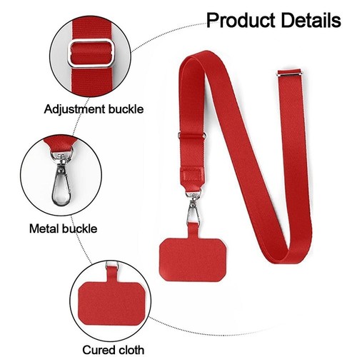 Anti-lost Neck Cord Universal Phone Hanging Cord New Phone Straps Patch - Photo 7 sur 21