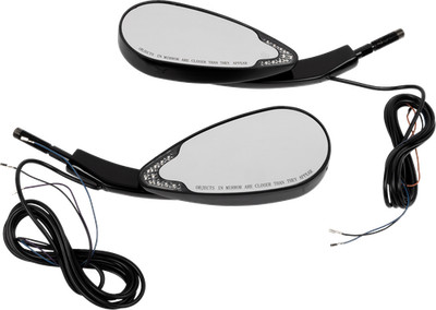 Custom Dynamics Side Mirror with LED Turn Signal Black Pair