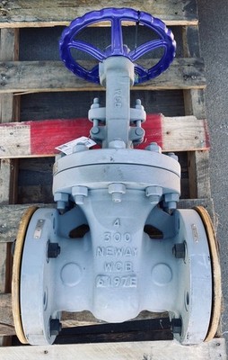 Lot Of 2 Cast Steel Gate Valve 4  NEWAY 300 RF Flanged
