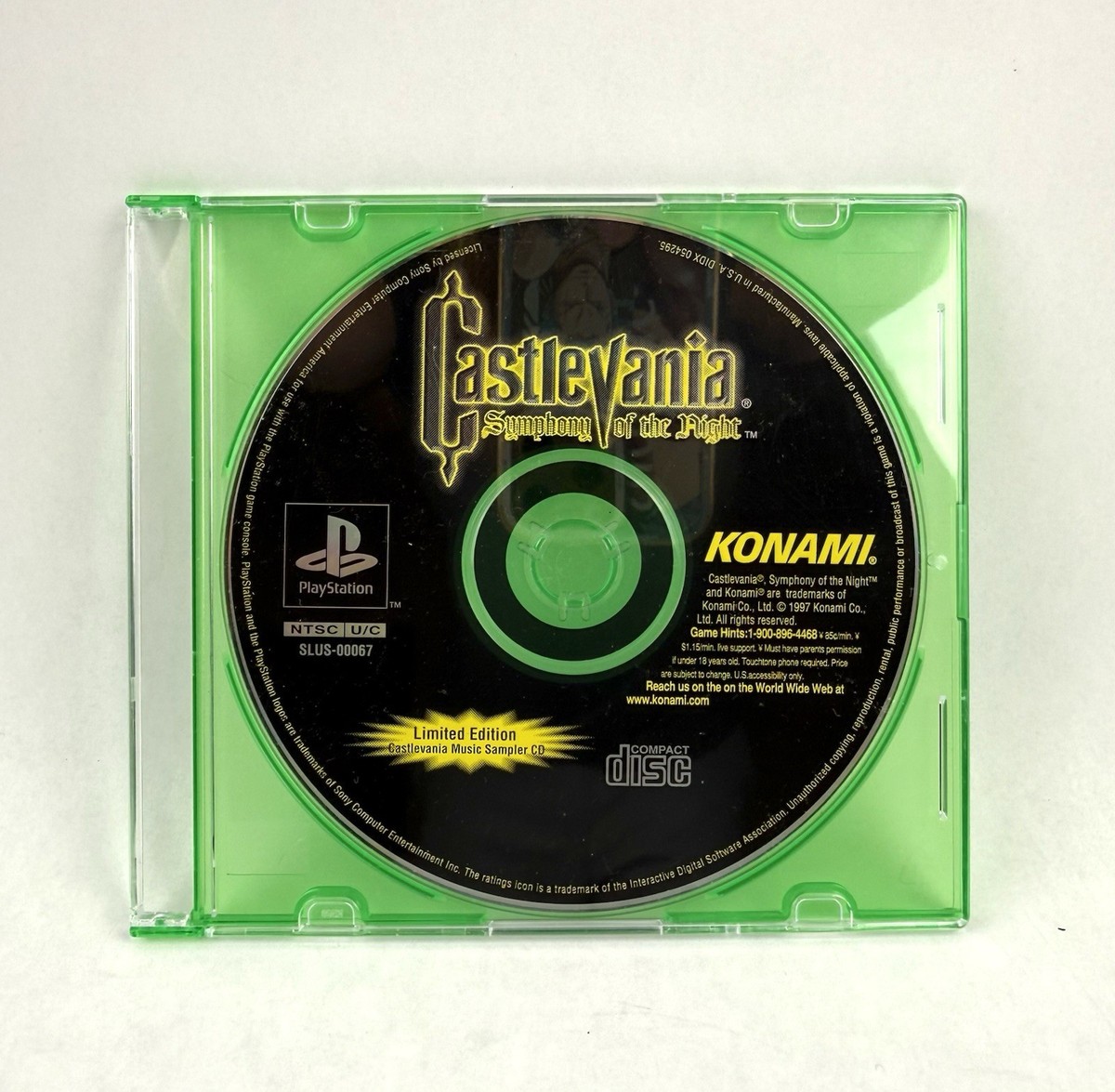 Castlevania: Symphony Of The Night Limited Ed. PS1 Music Sampler