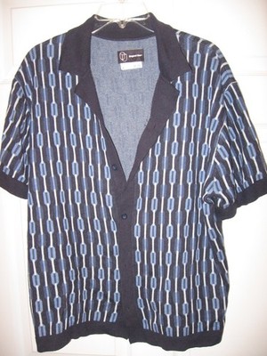Original Use Camp Collar Button Front Cardigan Sweater Men' Size Large