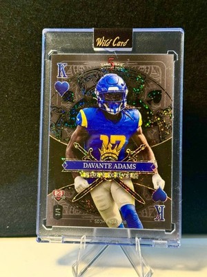 2026 Wild Card 🔥Puka Nacua, Davante Adams 1/1 BLACK JACKPOT- Sealed- LA Rams