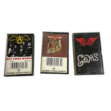 Lot of 3 Cassette Tapes Aerosmith Wings,Gems  Toys