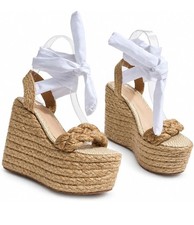 Women  s Platform Espadrille Wedge Sandals