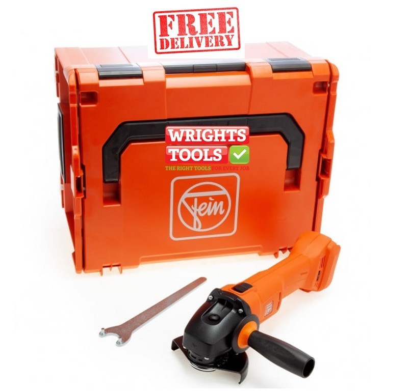 Fein Ccg 18-115-10 As 18V Ampshare 115Mm Angle Grinder (Body Only) In L-Boxx