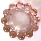Vintage Anchor Hocking Boopie Bubble Glass 5” Pink Ashtray/Trinket Dish