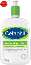 CETAPHIL Moisturising Lotion 1L Dry to Normal Sensitive Skin 48H Hydration