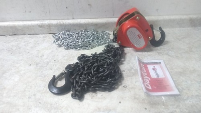 #ad Dayton 1VW59B 4000 Lb Load Cap 15 Ft Lift Length Manual Chain Hoist $169.99