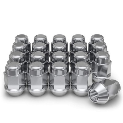 White Knight 1/2''-20 Bulge Acorn Lug Nuts (13/16'' Hex) for Select Aftermarket...