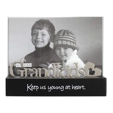 Malden International Designs Grandkids Desktop Expression with Silver Word At...
