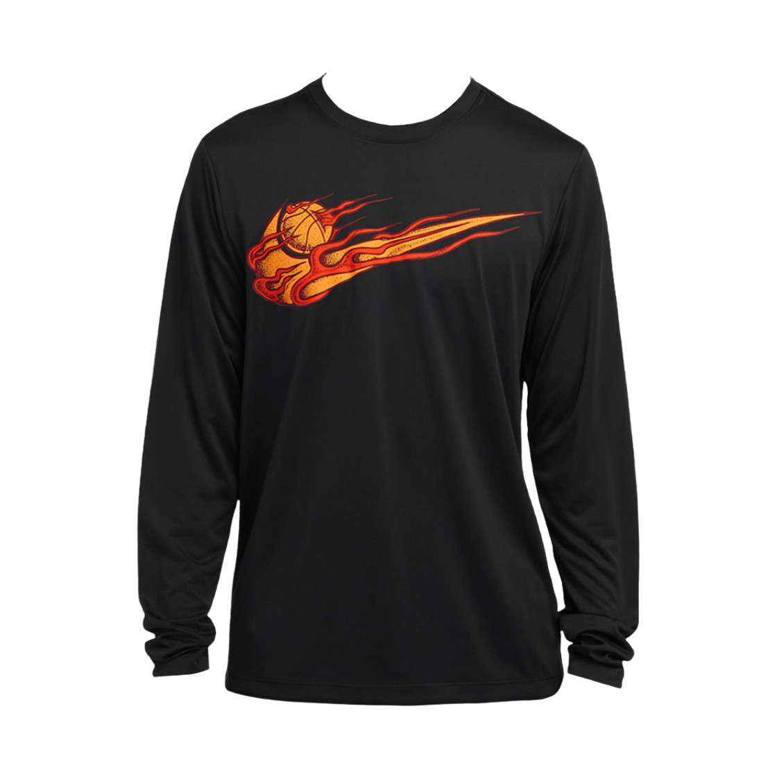 Nike Dri-Fit Long Sleeve Basketball T-Shirt Black