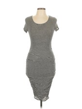 BCBGMAXAZRIA Women Gray Casual Dress S