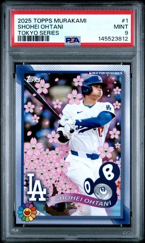 2025 TOPPS TAKASHI MURAKAMI + MLB WORLD TOUR TOKYO SERIES #1 SHOHEI OHTANI PSA 9