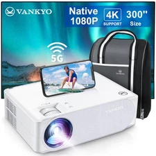 VANKYO V630W Projector 4K 1080P FHD 5G WiFi LED Movie Video Home Theater HDMI AV