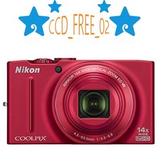Nikon COOLPIX S8200 16.1MP 14x Zoom 25mm Wide Angle Full HD Camera Compact Red
