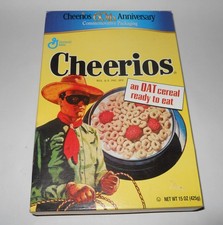 Cheerios Lone Ranger General Mills 60th Anniversary Cereal Box - Empty