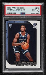 2018-19 Panini NBA Hoops Jaren Jackson Jr #278 PSA 10 GEM MT Rookie RC