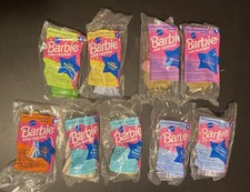 VINTAGE 1994 McDonald's Happy Meal Toys BARBIE - Lot of 9. Sealed