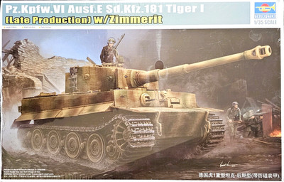 1/35 Trumpeter 09540: Tiger I Late Production w/Zimmerit Pz.Kpfw.VI Ausf.E