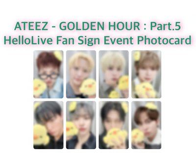 #ad presale ATEEZ GOLDEN HOUR : Part.5 HelloLive Fan Sign EventPhotocard $17.00