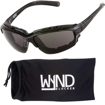 Motorcycle Riding Glasses Extreme Sports Wrap Sunglasses Black | Smoke