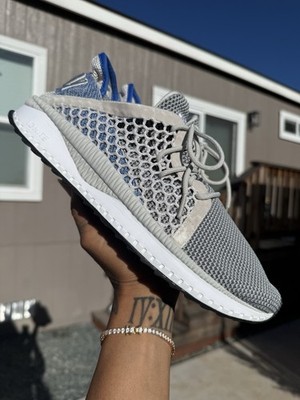 Puma Tsugi Netfit Evoknit Men s Sneakers in a Gray Violet/Lapis Blue Size 12