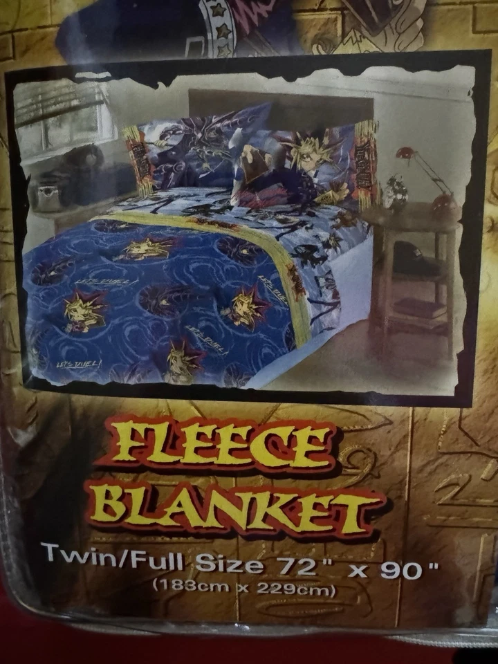 Yu Gi Oh! Manta polar vintage 72x90 nueva sellada difícil de encontrar Foto 3 de 4