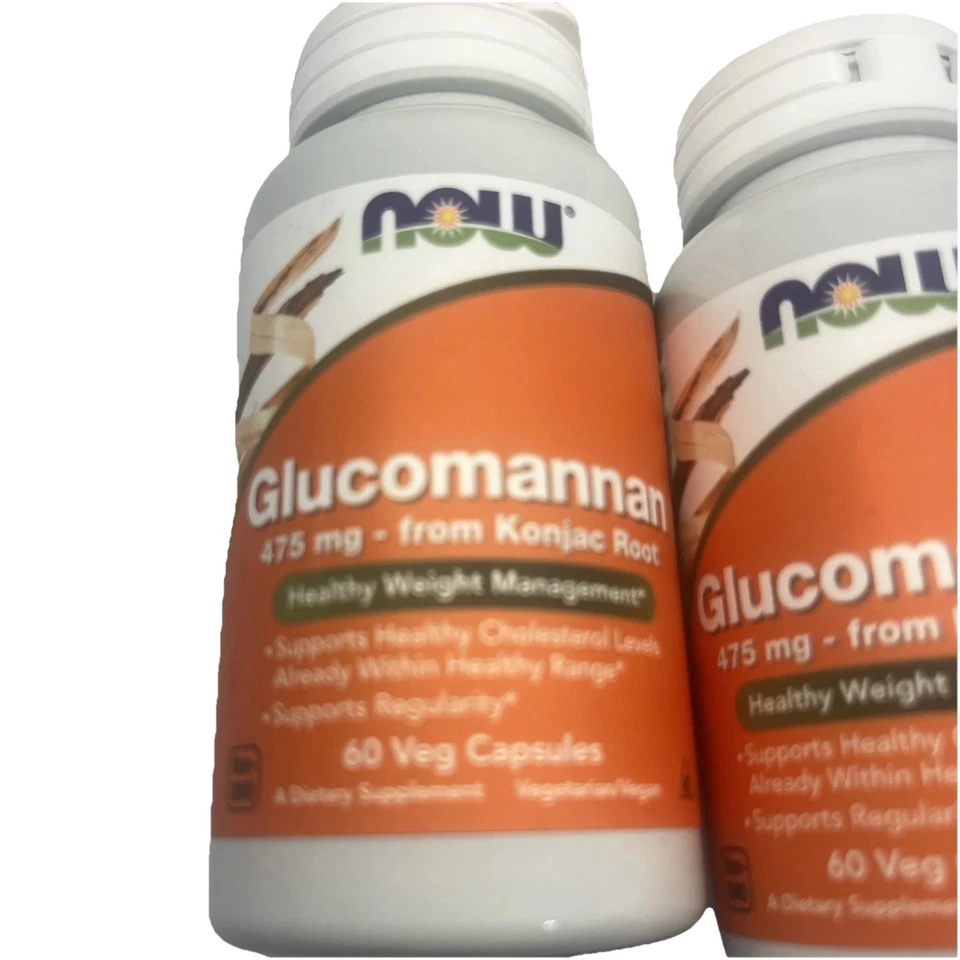 Now complementa alimentos glucomanano 475mg. Pacote com 4 cápsulas vegetais 60   - Imagem 3 de 4