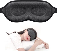 Luxury Sleep Mask for Back, Side Sleeper, Complete Light Blocking Sleeping Eye M