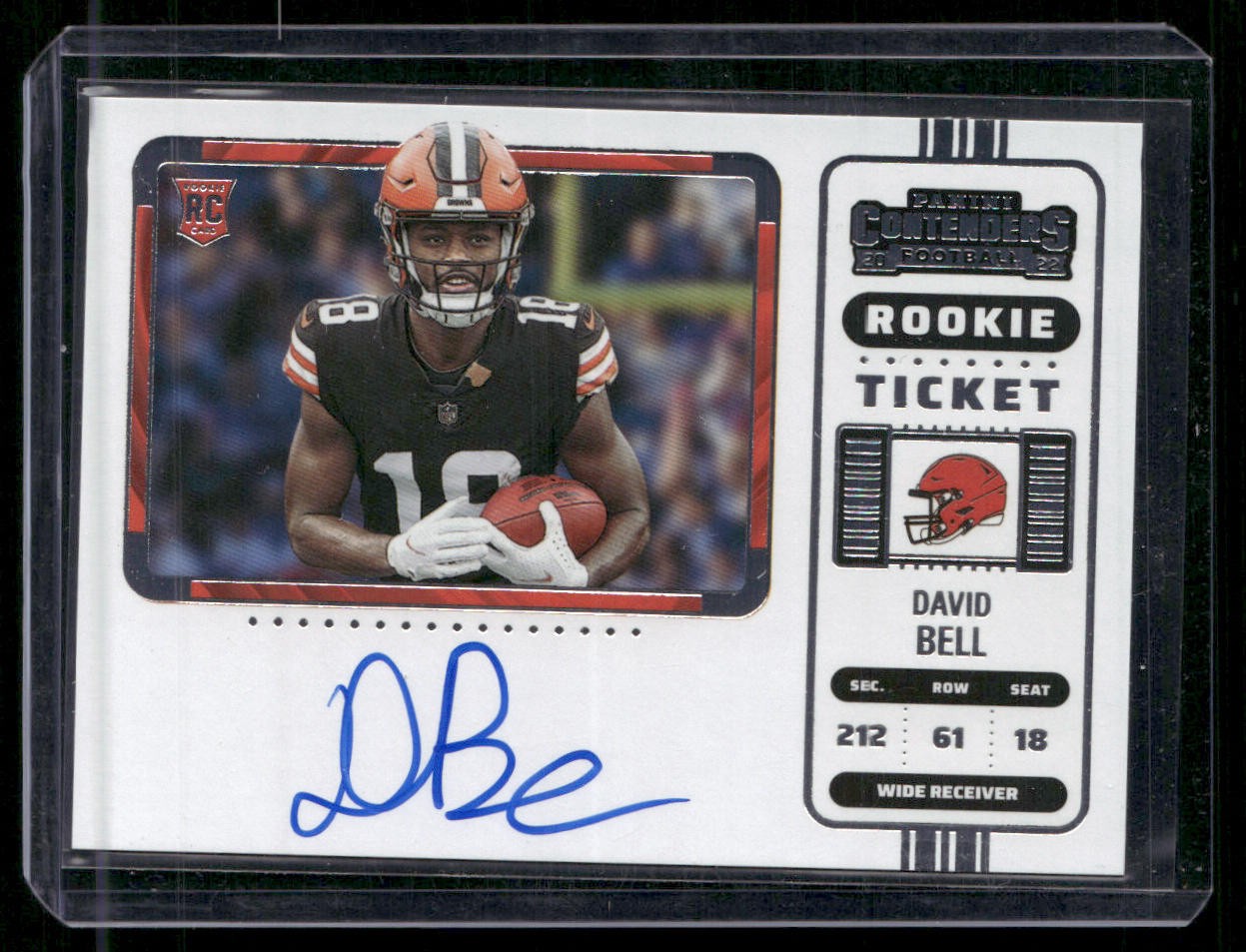 2022 Panini Contenders #113 David Bell Rookie Ticket Auto Browns