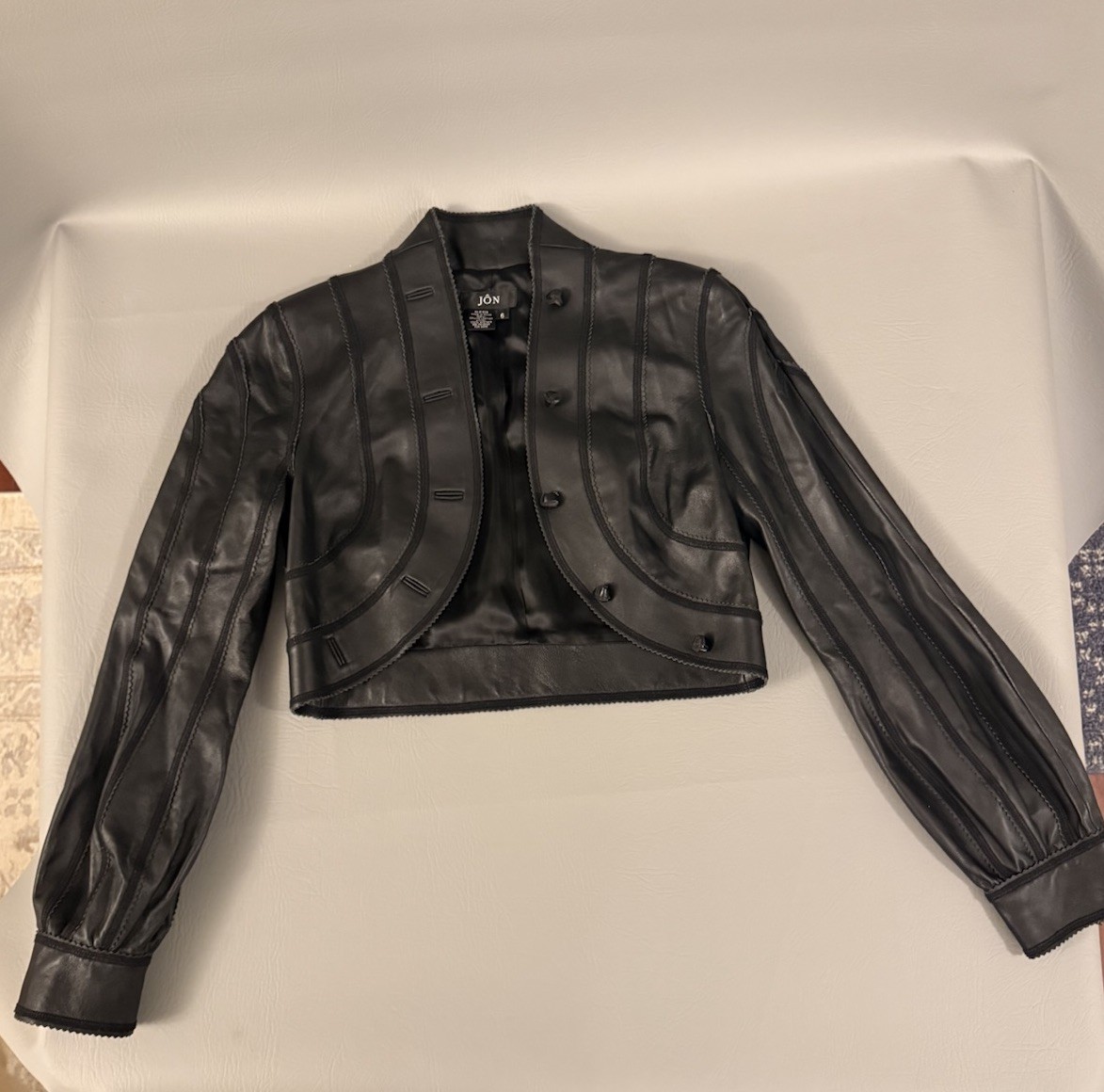 RARE VINTAGE JON Genuine Leather Jacket Women’s Buttery Soft Leather image 9