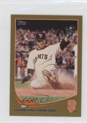 2013 Topps Mini Gold 37/62 Brandon Crawford #73 2t7