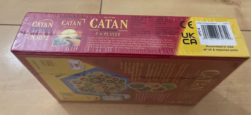 The Settlers of Catan 5-6 Player Extension Expansion Pack Klaus Teuber BNWT - Image 3 of 3