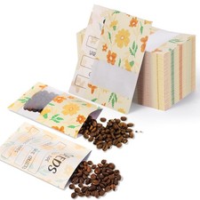 120 Pcs Seed Envelopes Orange Floral Packets, 3.54 x 5.5 Inch Seed Storage