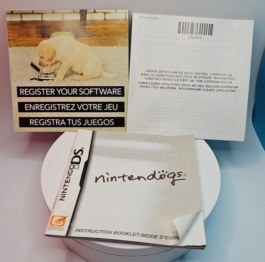 Nintendogs: Best Friends (Nintendo DS, 2007) CIB Complete Manual & Two Inserts - Image 4 of 4