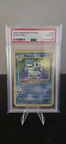 PSA 10 Gem Mint Blastoise 003 Pokemon CLB Trading Card Game Classic