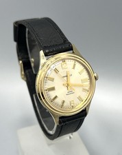 Caravelle Gold Plate Mens Vintage 1970s Mechanical Hand Wind Wristwatch