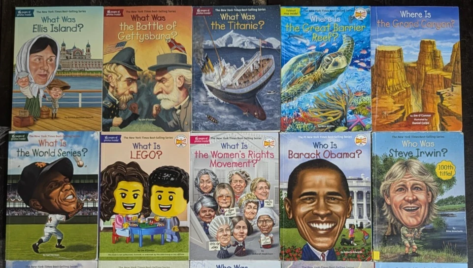 Huge 20 Lot Who Was Where Is What Was Series Books Set Biography History WHO HQ - Image 3 of 4