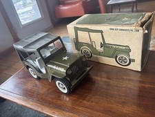 ViTG TONKA 1965/6 Pressed Steel Army jeep commander 2304 w box MINT CONDITION