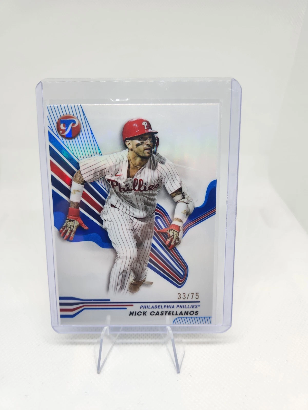 2024 Topps Pristine - Nick Castellanos #115 Blue Refractor /75