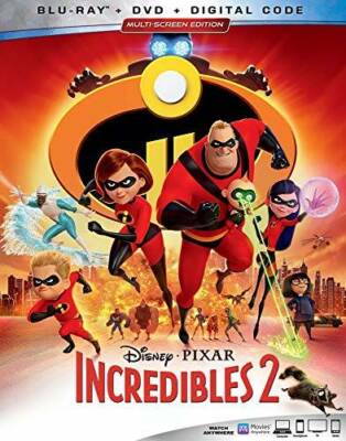 INCREDIBLES 2 [Blu-ray] - Blu-ray By Craig T. Nelson - GOOD
