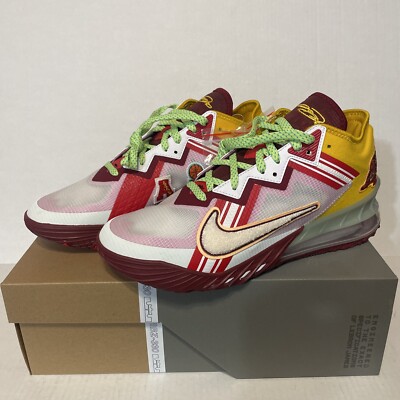 Nike LeBron 18 XVIII Low x Mimi Plange Higher Learning CV7562-102 Mens Size 7