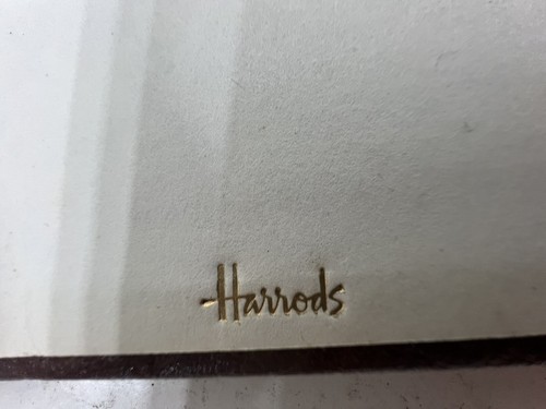 Rare vintage leather miniature pocket size autograph notepad by Harrods - Picture 3 of 7